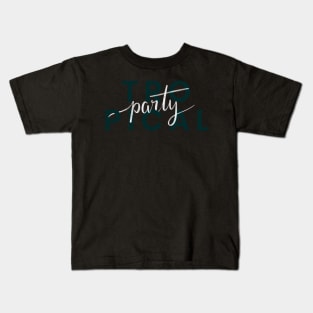 Tropical Party Invitation Kids T-Shirt